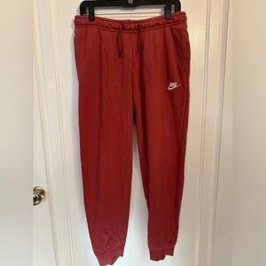 Red-Orange Nike Sweatpants Joggers